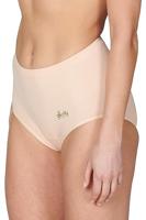 2-pak Julia taille slip met badstof kruisje "Softly" - Hoge Katoenen dames onderbroek - Oma ondergoed - thumbnail