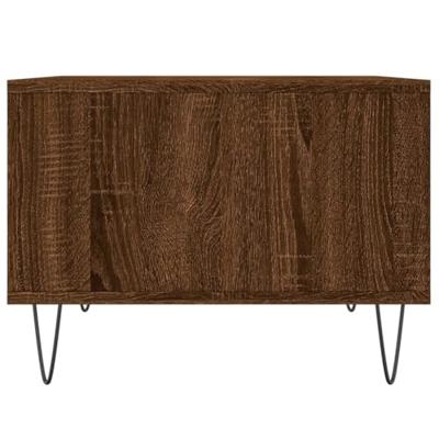 Salontafel 60x50x36,5 cm bewerkt hout bruineikenkleurig
