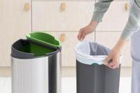 "Brabantia Touch Bin Recycle Afvalemmer 10 + 23 L - Vingerafdrukvrij " - thumbnail