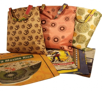 Tas Gerecyclede Textiel Rijstzakken