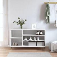 VidaXL Schoenenkast 102x36x60 cm bewerkt hout hoogglans wit - thumbnail