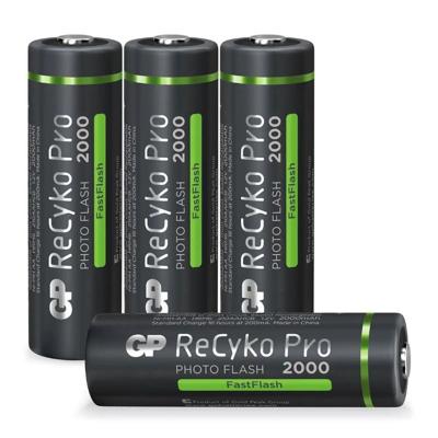 GP Photoflash 2000mAh oplaadbaar, 4 stuks