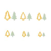 Nellie's Choice • shape dies dennenbomen 6st. - thumbnail