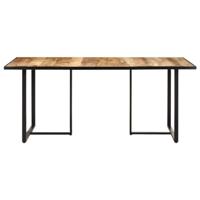 Eettafel 180 cm ruw mangohout - thumbnail