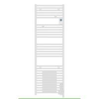 Go by Van Marcke Doris elektrische handdoekradiator 159x50cm 1750 watt met ventilator en digitaal bedieningspaneel wit 851128 - thumbnail