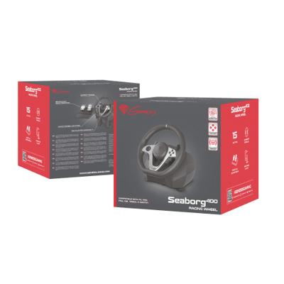 GENESIS NGK-1567 Seaborg 400 Gaming Stuurwiel met pedalen
