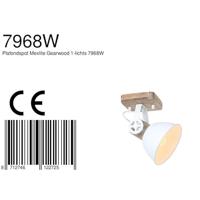 Mexlite Spot gearwood 7968w wit - thumbnail