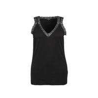 Exxcellent top Megan met kant zwart - thumbnail