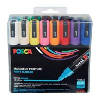 Uni POSCA paintmarker PC-5M, 1,8 - 2,5 mm, etui van 16 stuks in geassorteerde kleuren - thumbnail