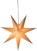 Konstsmide 2910-200 Kerstster Gloeilamp, LED Wit Geborduurd, Uitgestanst motief, Schakelaar - thumbnail