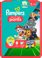 Pampers Pampers baby-dry broek maat 6 (14-19kg) Paw Patrol 19 stuks - thumbnail