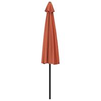 VidaXL Balkonparasol half met aluminium paal 300x155x223 cm terracotta - thumbnail