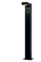 Lucide TEXAS-IR - Sokkellamp - LED - 1x7W 3000K - IP54 - Beweging & dag/nacht sensor (uitschakelbaar) - Antraciet - thumbnail