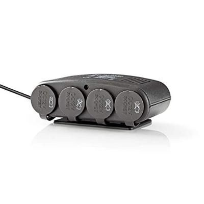 Universal DC Power Adapters - Auto-Adapter - 120 W - Ingangsvoltage: 12 V DC - 12 V DC - Maximale uitgangsstroom per poort: 4.0 A - Zwart