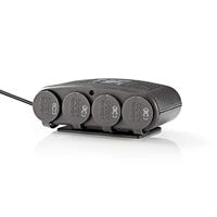 Universal DC Power Adapters - Auto-Adapter - 120 W - Ingangsvoltage: 12 V DC - 12 V DC - Maximale uitgangsstroom per poort: 4.0 A - Zwart - thumbnail