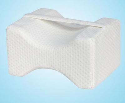 Orthopedische Memory Foam knie wig kussen voor slapen ischias terug heupgewricht Pain Relief Contour dij been Pad Support kussen wit + verband