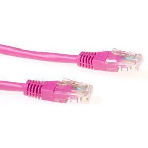 ACT IB4810 U/UTP CAT5E Patchkabel Roze - 10 meter