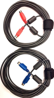 Logitech 993-001137 Mini-DIN, zwarte kabeladapter, adapter voor kabel