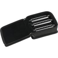 Fender Blues Deluxe Harmonica 3-Pack met opbergetui - thumbnail