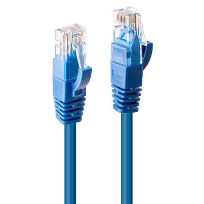 LINDY 48019 RJ45 Netwerkkabel, patchkabel CAT 6 U/UTP 3.00 m Blauw 1 stuk(s)