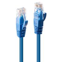 LINDY 48019 RJ45 Netwerkkabel, patchkabel CAT 6 U/UTP 3.00 m Blauw 1 stuk(s) - thumbnail