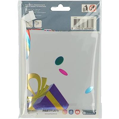 Folat BV Staande folieballon joyful party cijfer 8 -72cm
