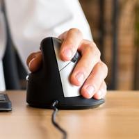 R-Go HE ergonomische muis, large, met draad, voor linkshandigen - thumbnail