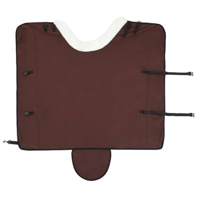 VidaXL Paardendeken volledig donkerbruin 145 cm polar fleece