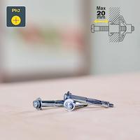 Rapid Hollewandpluggen | Ø8x46 | 16 - 26 mm plaatdikte | 25 kg draagkracht - 5001561 - thumbnail