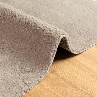 Vloerkleed HUARTE laagpolig zacht wasbaar 160x230cm zandkleurig