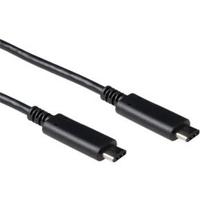 ACT SB0011 USB-kabel 1 m 3.2 Gen 2 (3.1 Gen 2) USB C Zwart - thumbnail