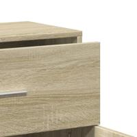 Dressoir 60x31x70 cm bewerkt hout sonoma eikenkleurig - thumbnail