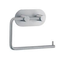 Smedbo Beslagsboden Toiletrolhouder - 13.4x10.8x3cm - zelfklevend - RVS Geborsteld Edelstaal B1097 - thumbnail