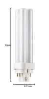 Philips MASTER PL-C 4 Pin ecologische lamp 13 W G24q-1 A Koel wit - thumbnail