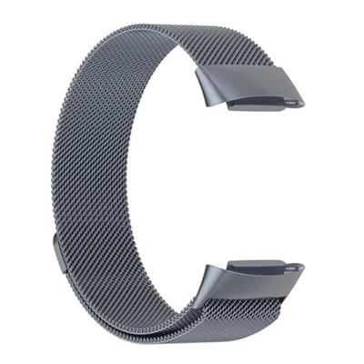 Milanese bandje - Grijs - Geschikt voor FitBit Charge 5 Milanese bandje - Grijs - Geschikt voor FitBit Charge 5