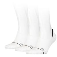 Calvin Klein Dames Footies High Cut 3-pack Wit-One Size (37-41) - thumbnail