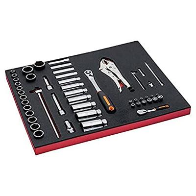 Bahco Foaminlay Fit&Go 3/3 met doppen en toebehoren 1/4" en 1/2" - 50-delig - FF1A25