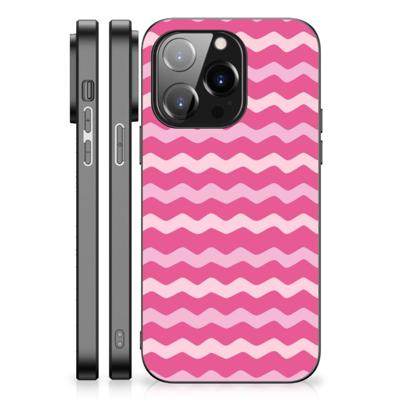 iPhone 14 Pro Back Case Waves Pink