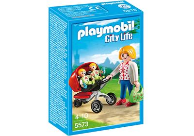 PLAYMOBIL City Life tweeling kinderwagen 5573 PLAYMOBIL City Life tweeling kinderwagen 5573
