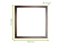 ECO-Light 9080 M WO SOLSTAR LED-plafondlamp LED 18 W Hout, Zwart, Wijnrood - thumbnail