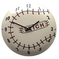 Emaille wandklok model softbal - thumbnail