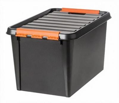 Orthex 3196090 Opbergbox (l x b x h) 59 x 39 x 34 cm Zwart 1 stuk(s)