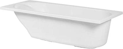 Ben Cenelio Design inbouwbad met ligzijde links 180x80cm glans wit acryl incl. afvoer wit