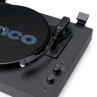 Houten platenspeler met ingebouwde speakers en Bluetooth® - thumbnail