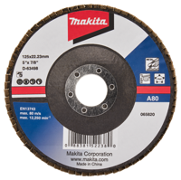 Makita Accessoires Lamellenschuurschijf 125mm A80 - D-63498-10 D-63498-10 - thumbnail