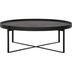 DTP Home Salontafel 'Pluto' Teakhout, 100cm, kleur Zwart