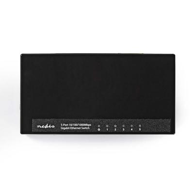Nedis nswh5p100bk netwerkswitch 5 poorten 1 gbps led-indicatielampjes