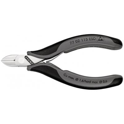 Knipex Zijsnijtang ronde kop + facet 115 mm ESD - 7702115ESD