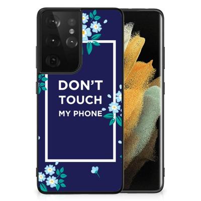 Samsung Galaxy S21 Ultra | Telefoon Hoesje | Flowers Blue DTMP Samsung Galaxy S21 Ultra | Telefoon Hoesje | Flowers Blue DTMP