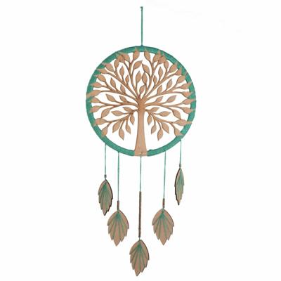 Handgemaakte Dromenvanger- Levensboom / Tree of Life Hout (70 cm)